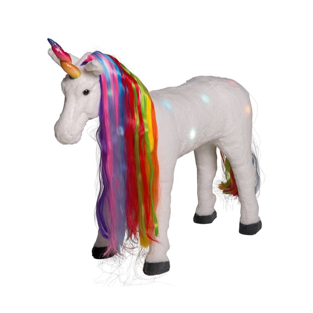 Happy People Unicorn met licht en geluid 81x50 cm