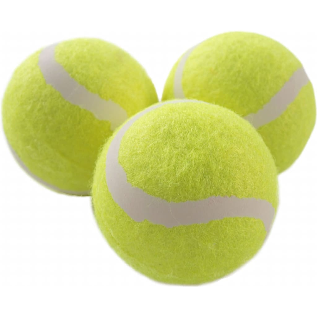 Happy People tennisballen 6 cm geel 3 stuks