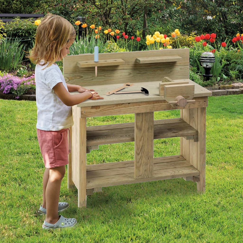 Afbeelding Happy People Kinderwerkbank 80x42x88 cm hout door Vidaxl.nl