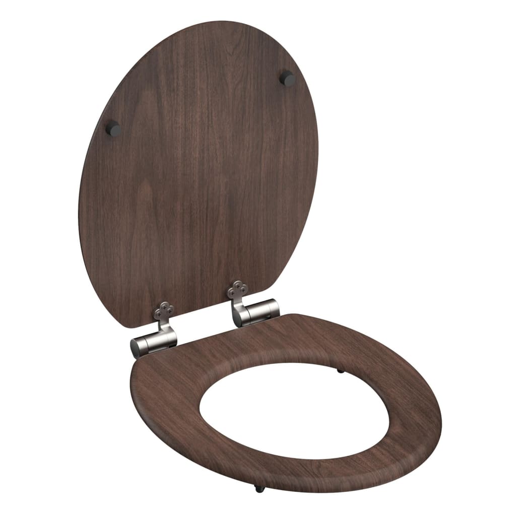 SCHÜTTE Toiletbril soft-close DARK WOOD MDF - Afbeelding 2