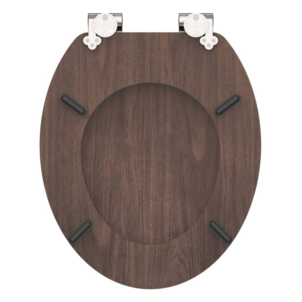 SCHÜTTE Toiletbril soft-close DARK WOOD MDF - Afbeelding 6
