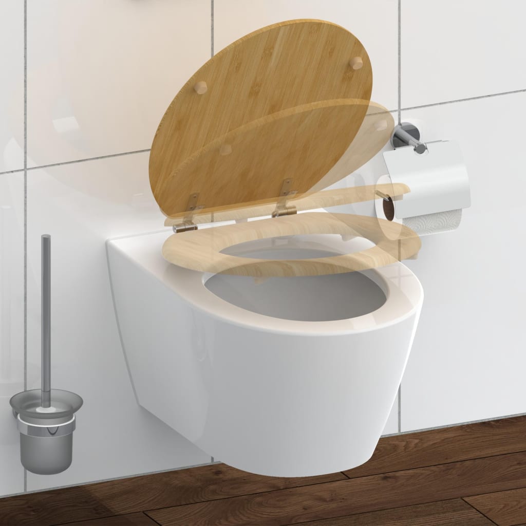 Schütte Toilettensitz Soft-Close Natural Bamboo