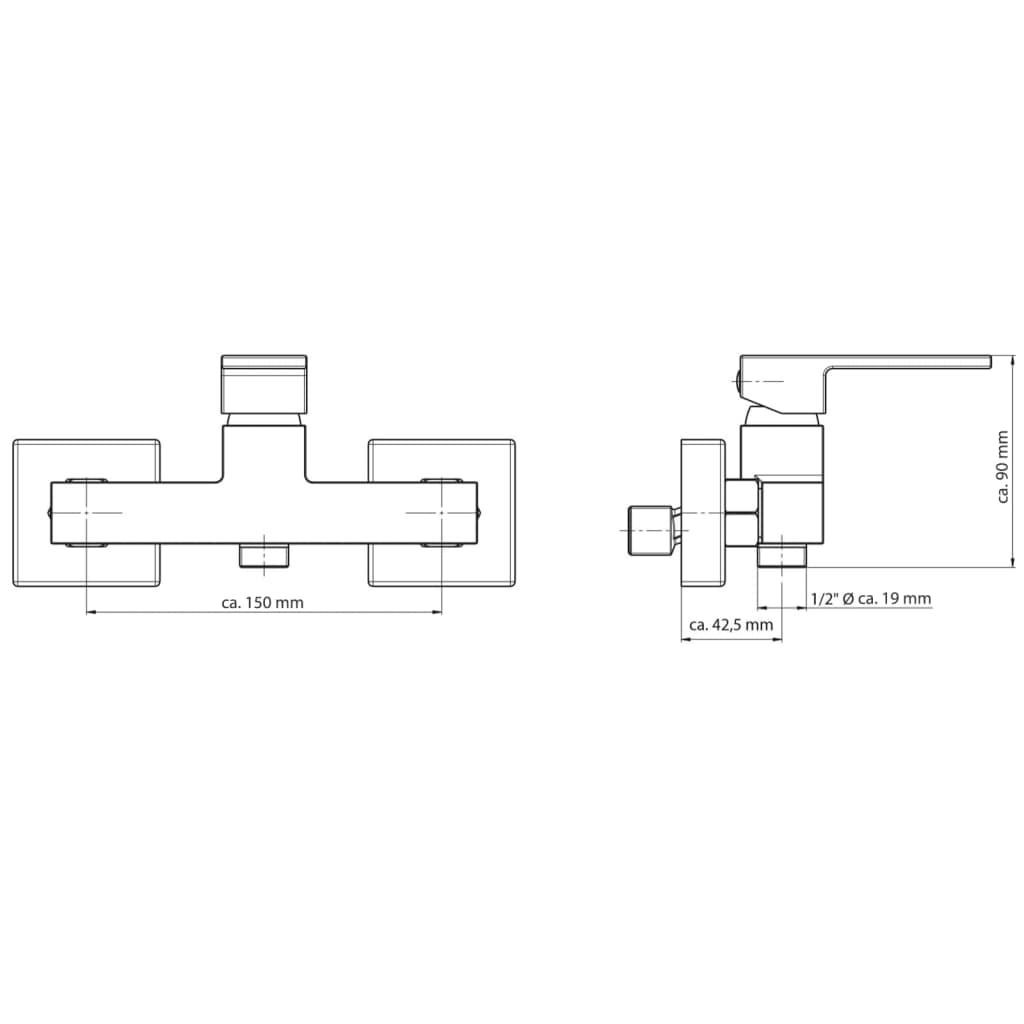 Shower Mixer Tap TOKYO II Chrome SCHÜTTE 19 width=274