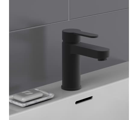 SCHÜTTE Mitigeur de lavabo ELEPHANT noir mat