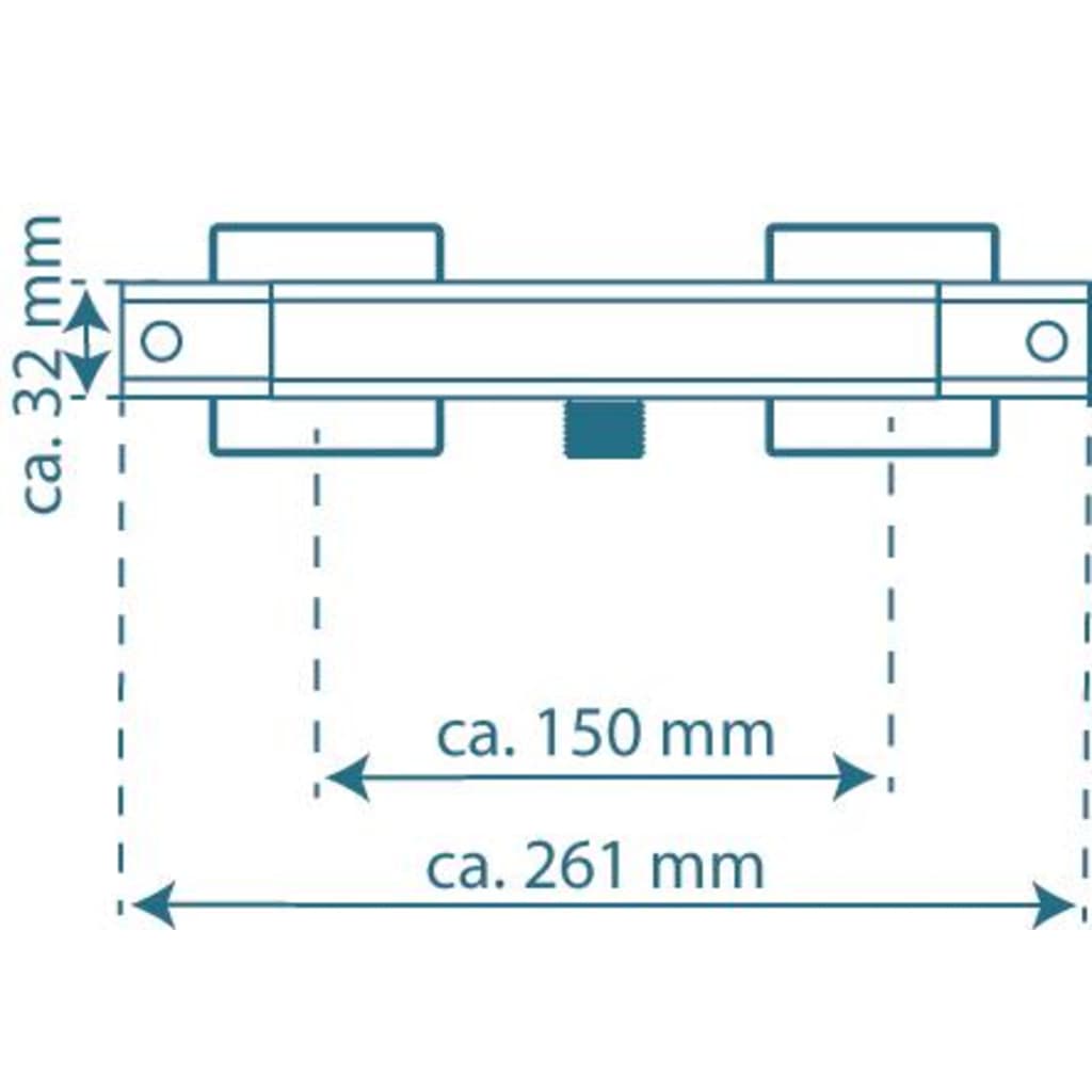 

SCHÜTTE Douchemengkraan thermostatisch SIGNO chroomkleurig