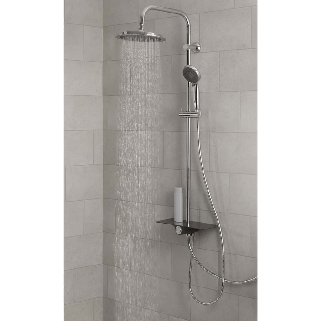 SCHÜTTE Ensemble douche au-dessus de tête AQUASTAR Anthracite-chrome