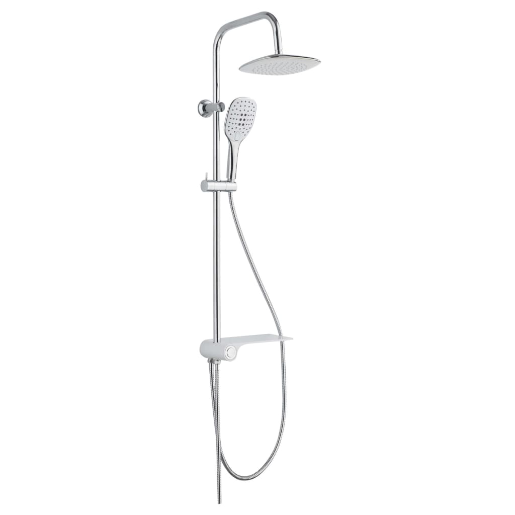 Overhead Shower Set With Lateral Tray AQUASTAR White-Chrome SCHÜTTE 4 width=274