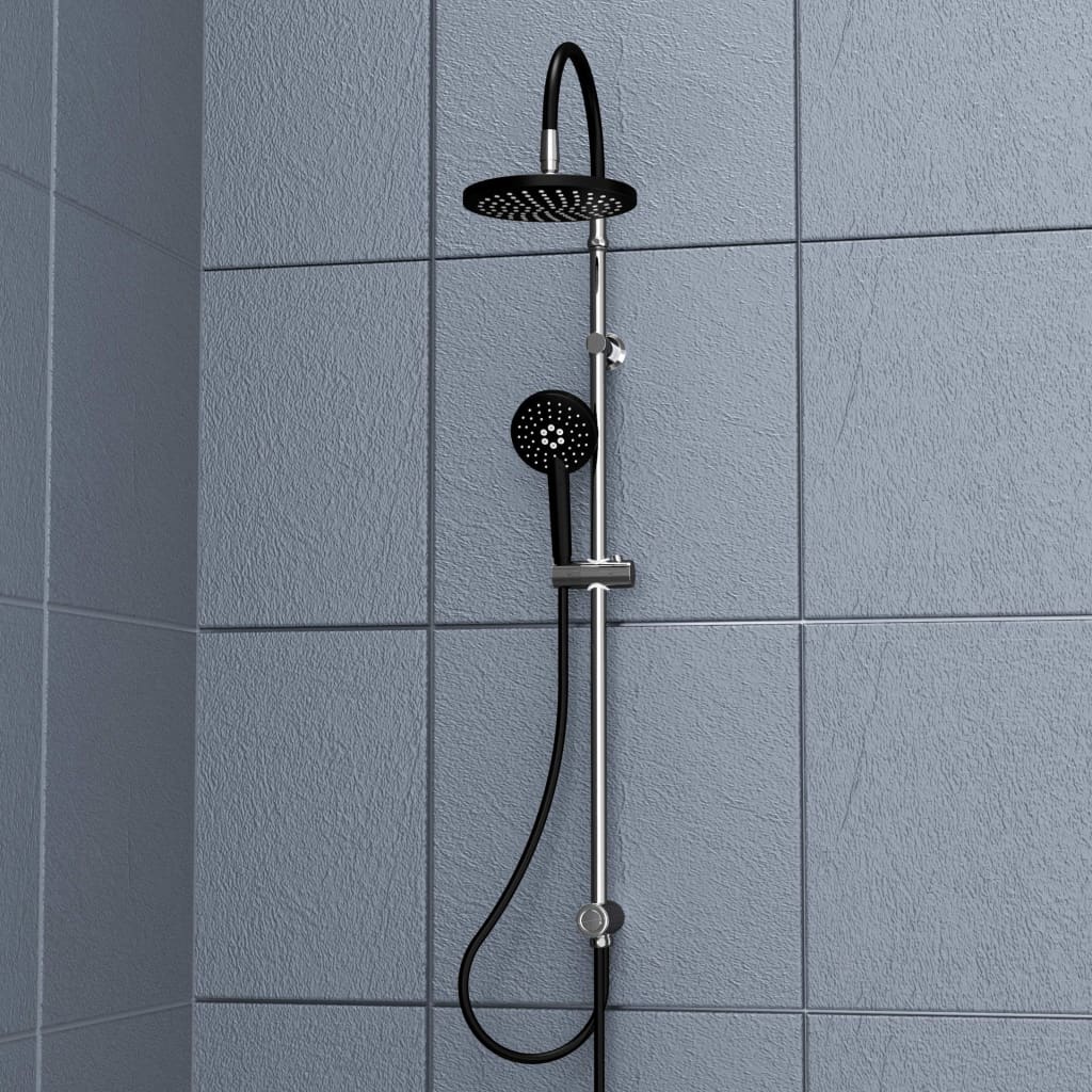 Overhead Shower Set MATAO RAIN Chrome-Matt Black SCHÜTTE 14 width=274