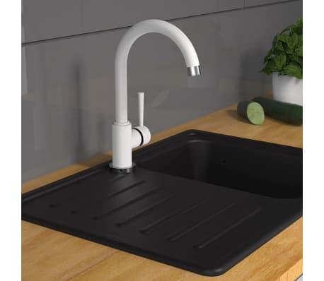 SCH&Uuml;TTE Eenknopsmengkraan met ronde uitloop CORNWALL wit