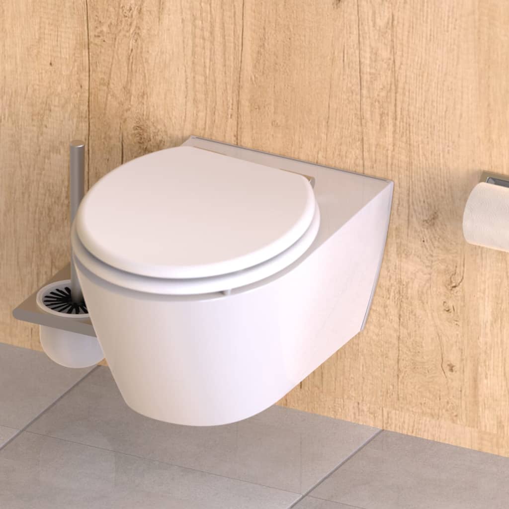 Scaun de toaletă cu închidere soft „SPIRIT WHITE” alb mat