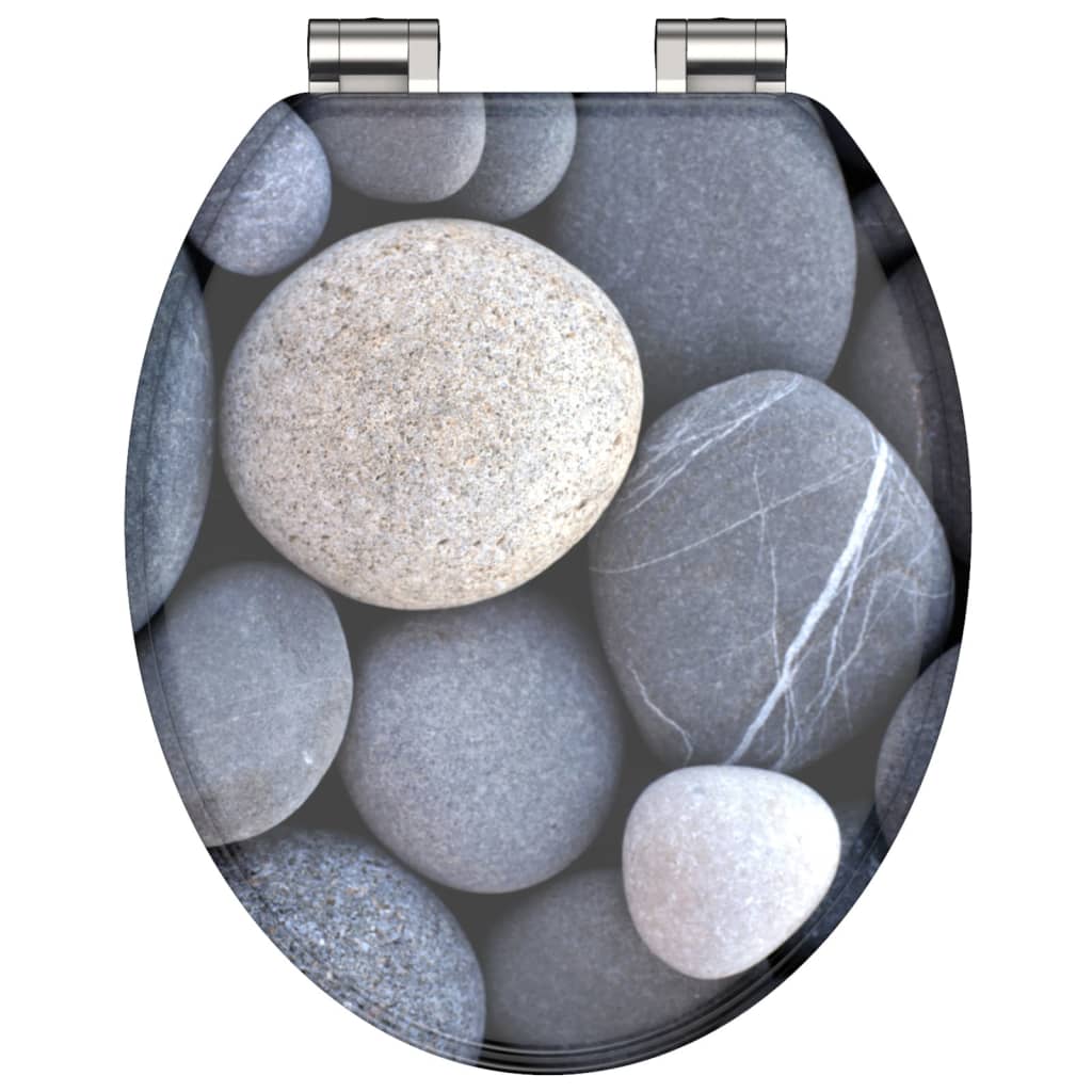 

SCHÜTTE Toiletbril met soft-close GREY STONE