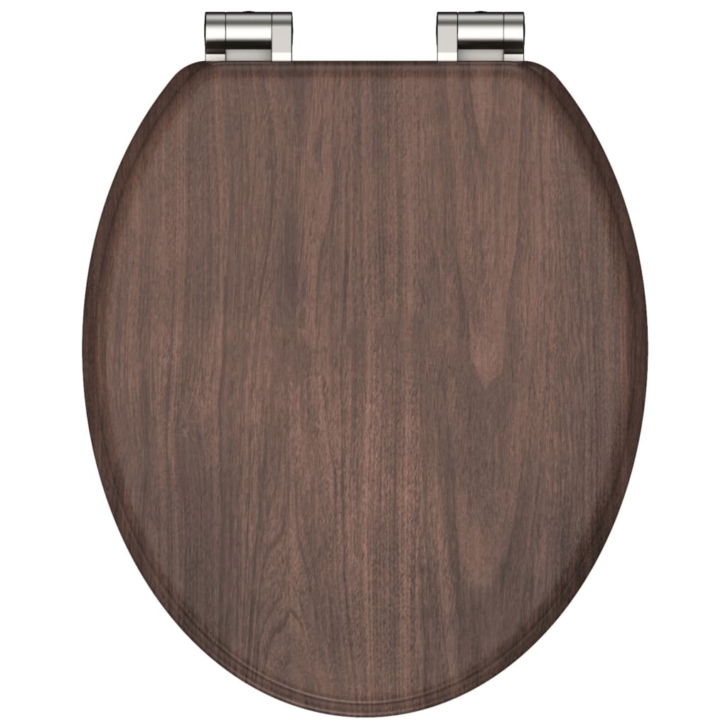 SCHÜTTE WC-istuin Soft-Close DARK WOOD MDF