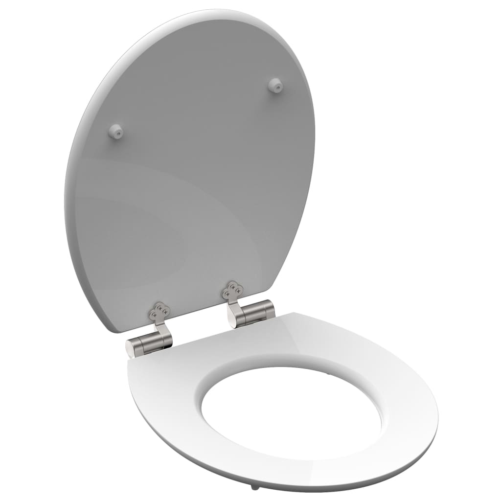 Scaun toaletă DIAMOND cu închidere silențioasă extralucios MDF