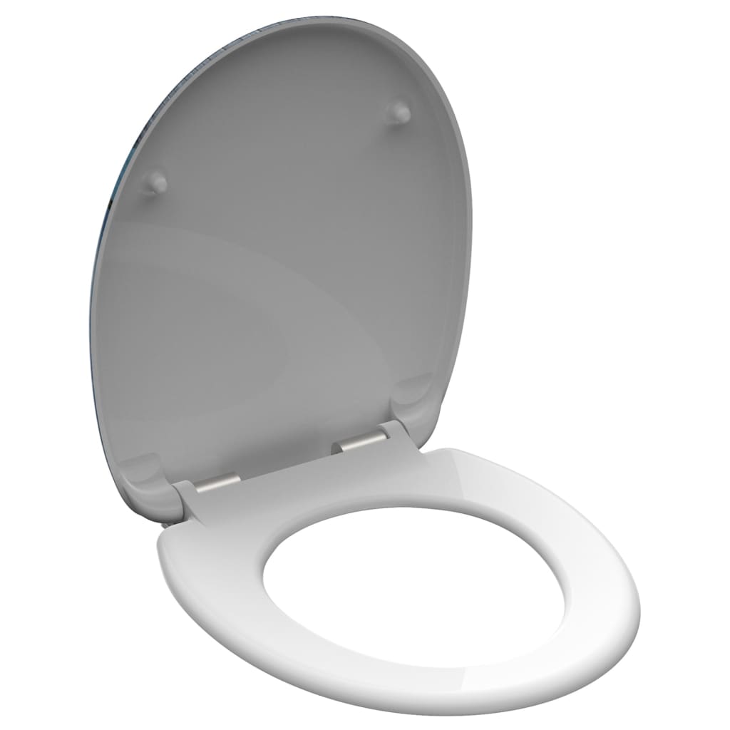 Scaun de toaletă cu închidere silențioasă „OFFLINE”