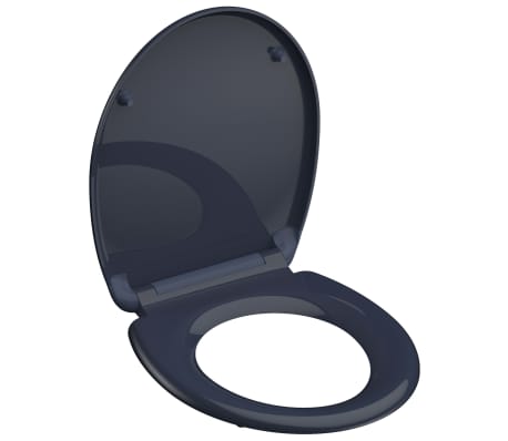 SCHÜTTE Duroplast Toilet Seat with Soft-Close Quick Release ANTHRAZIT