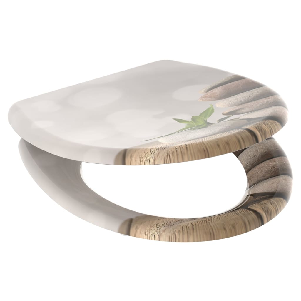 

SCHÜTTE Toiletbril met soft-close quick-release STONE PYRAMID