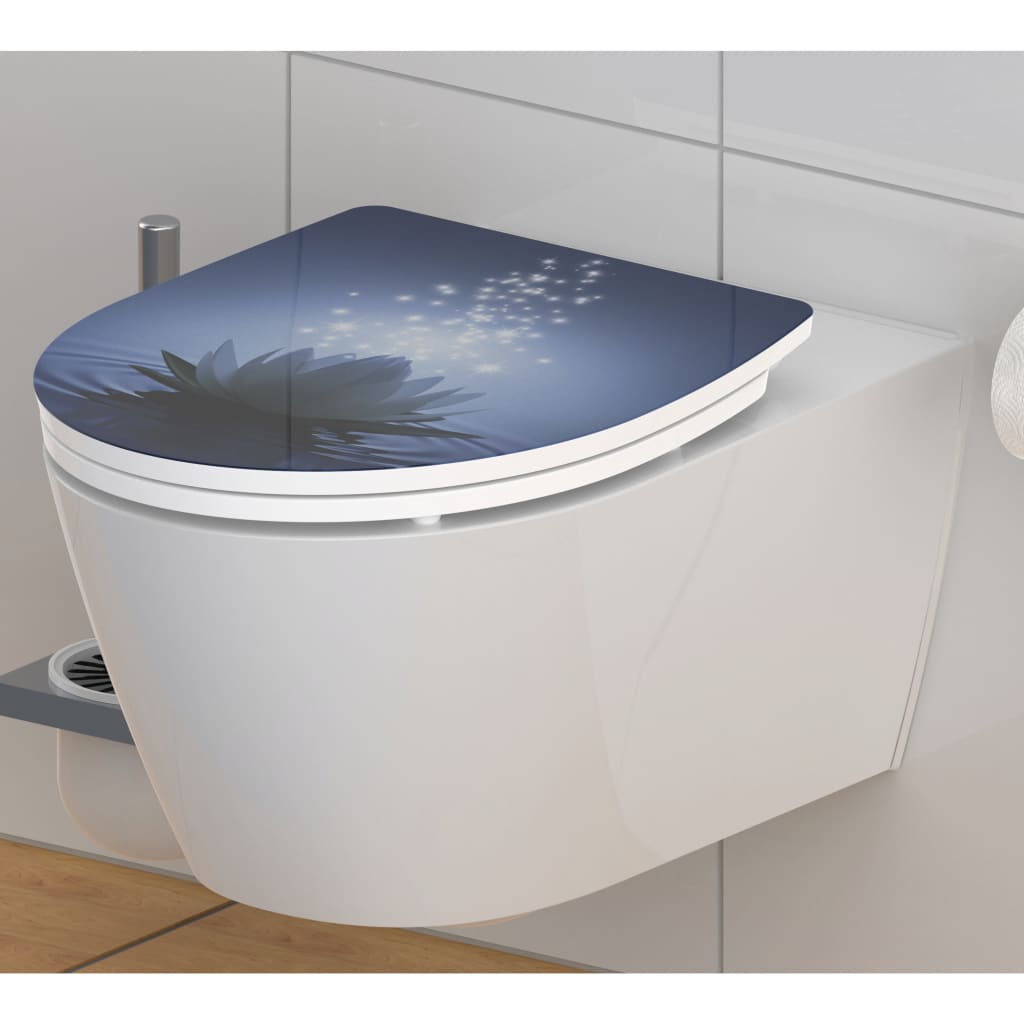 

SCHÜTTE Toiletbril met soft-close WATER LILY duroplast hoogglans