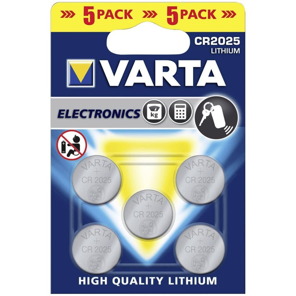 Afbeelding Varta Lithium CR2025 blister 5 door Vidaxl.nl