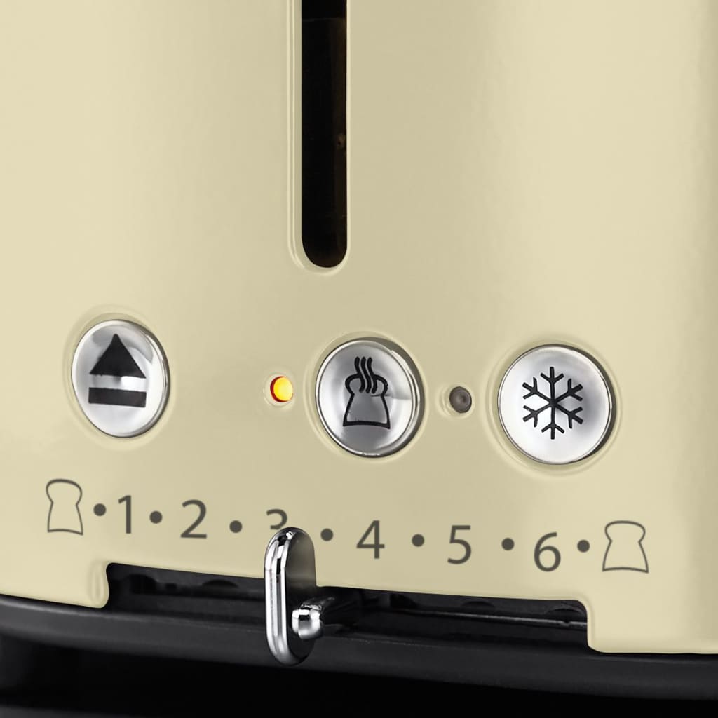 

Russell Hobbs Broodrooster Retro 1300 W vintage crèmekleurig