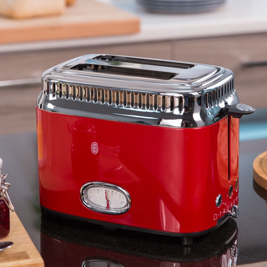 Russell Hobbs Retro Broodrooster Ribbon Red