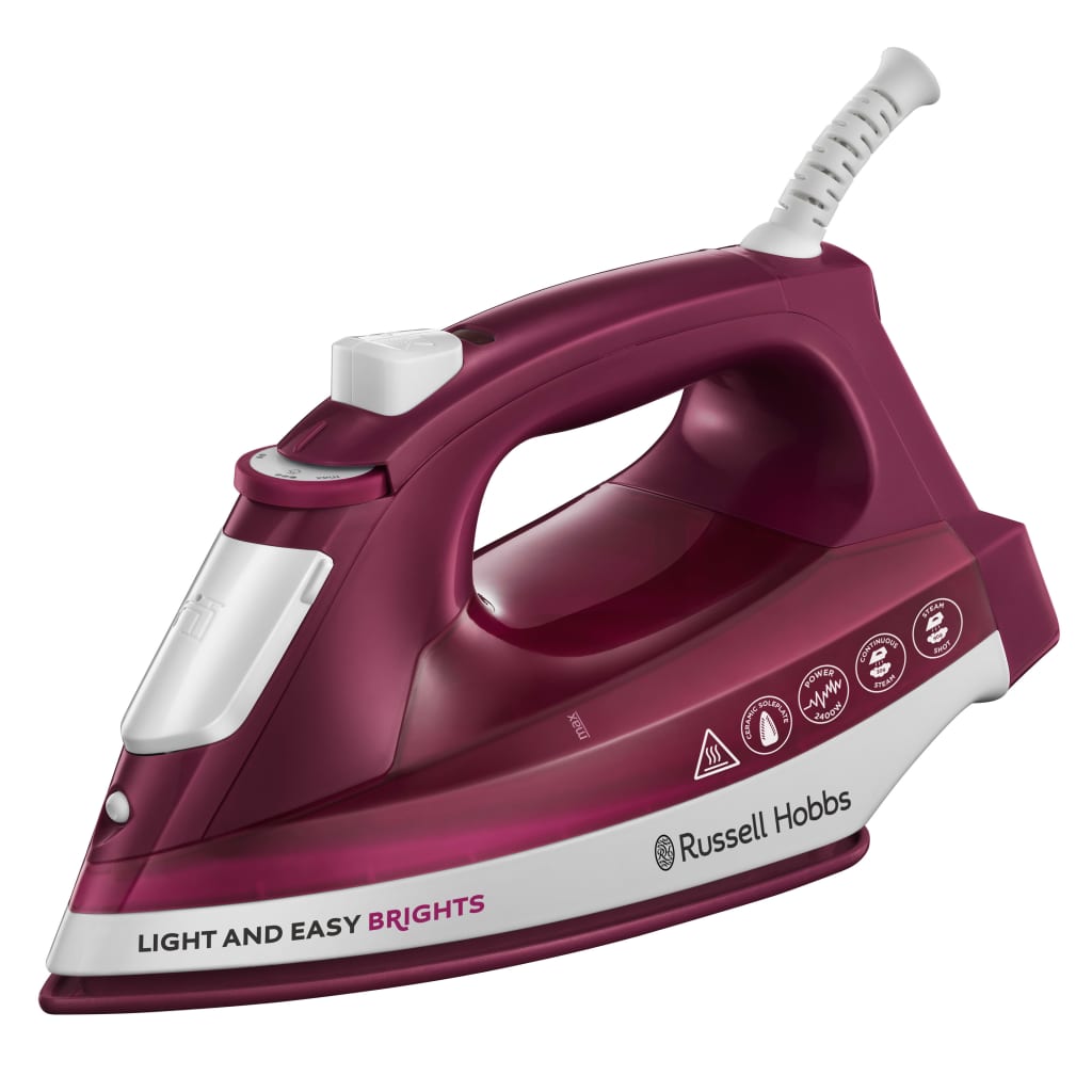 Russell Hobbs Fer à repasser Light and Easy Brights Mulberry 2400 W