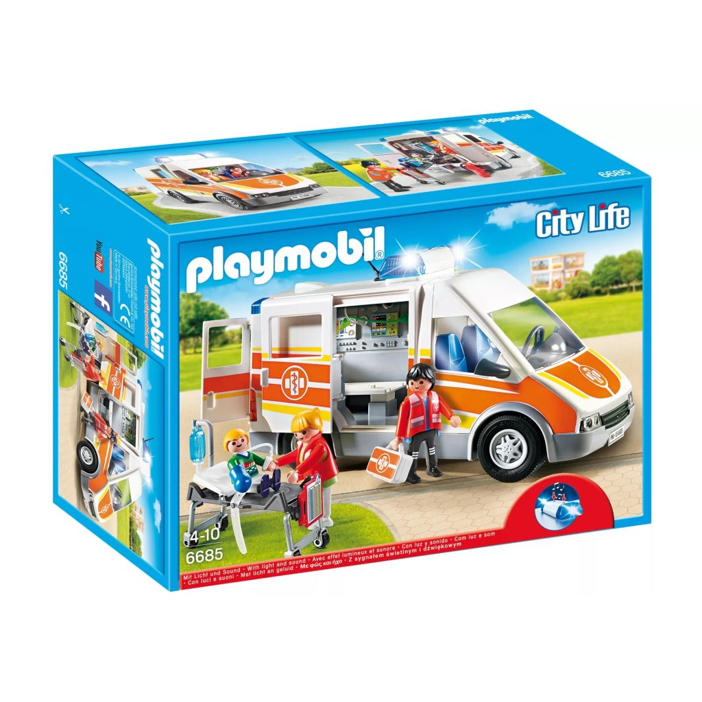 Playmobil City Life: Ziekenwagen met licht en geluid (6685)