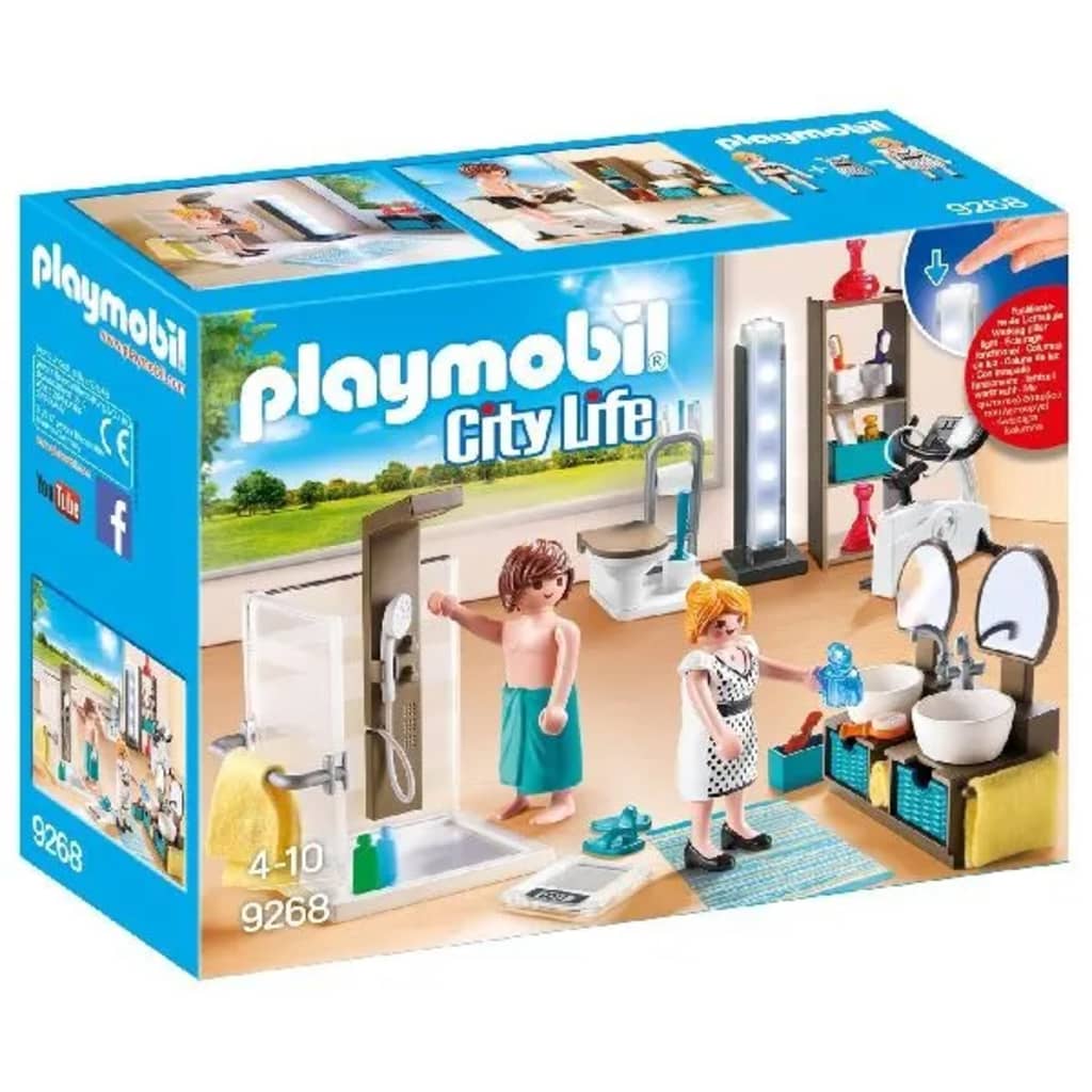 Afbeelding Playmobil City Life: Badkamer met douche (9268) door Vidaxl.nl