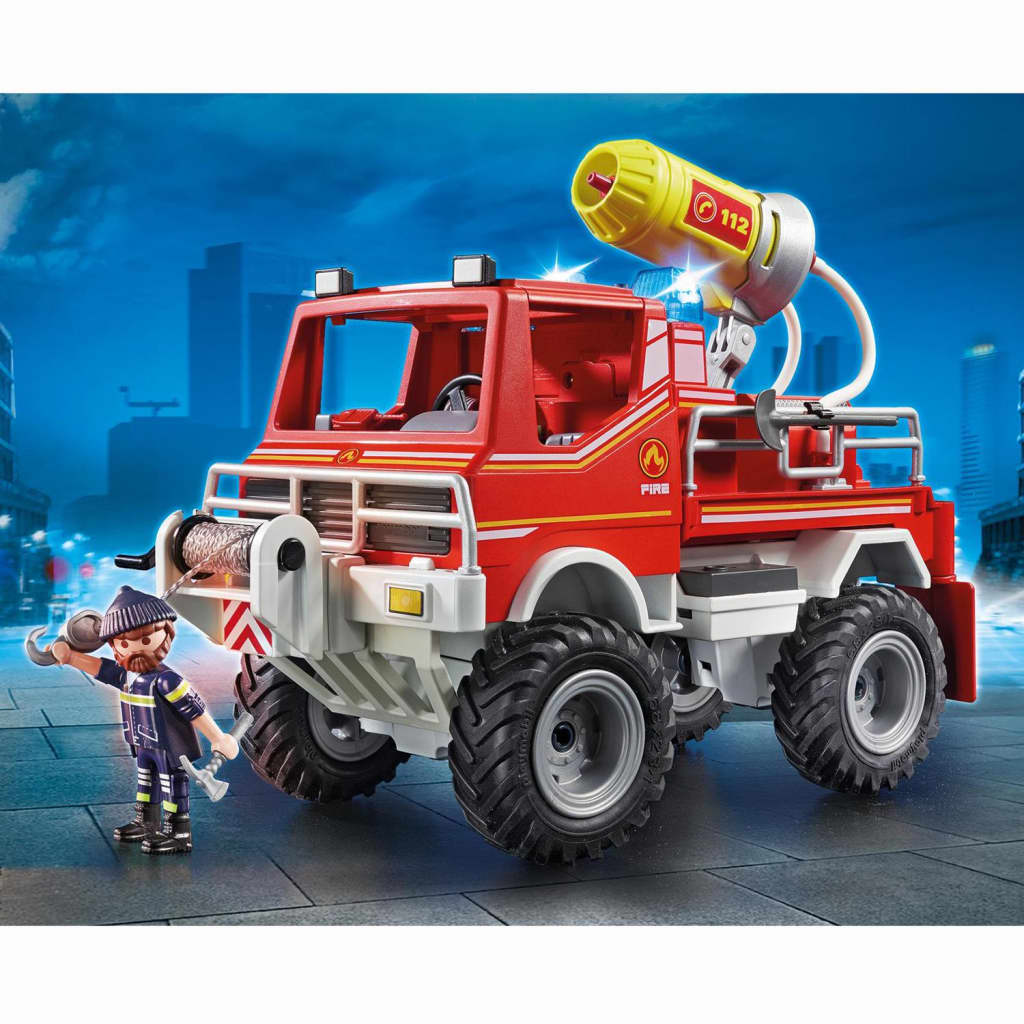 Playmobil 9466 Brandweer Terreinwagen Met Waterkanon