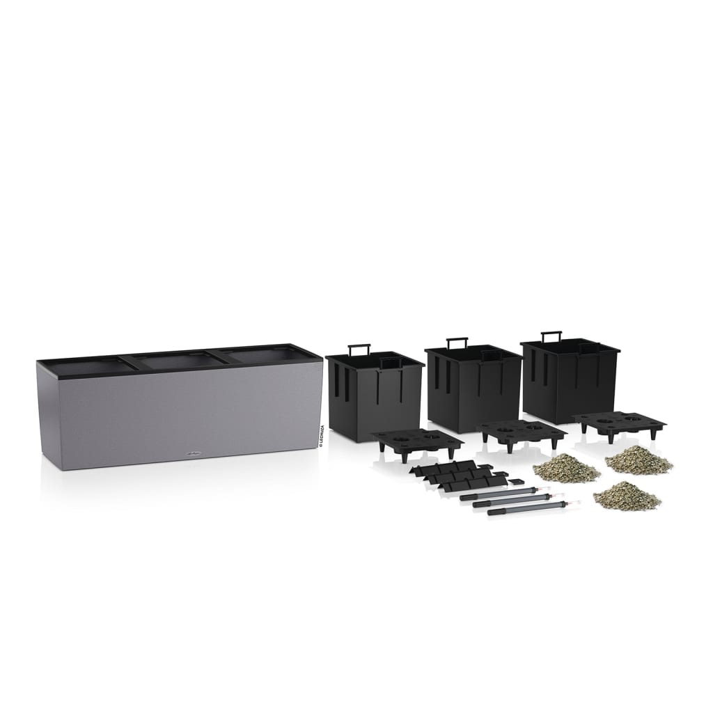 

LECHUZA Plantenbak TRIO Stone 30 ALL-IN-ONE steengrijs