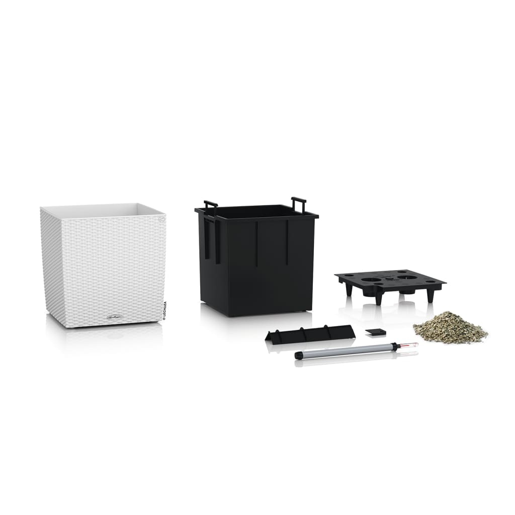 

LECHUZA Plantenbak CUBE Cottage 40 ALL-IN-ONE wit