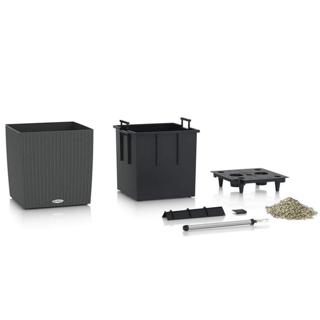

LECHUZA Plantenbak CUBE Cottage 50 ALL-IN-ONE granietkleurig
