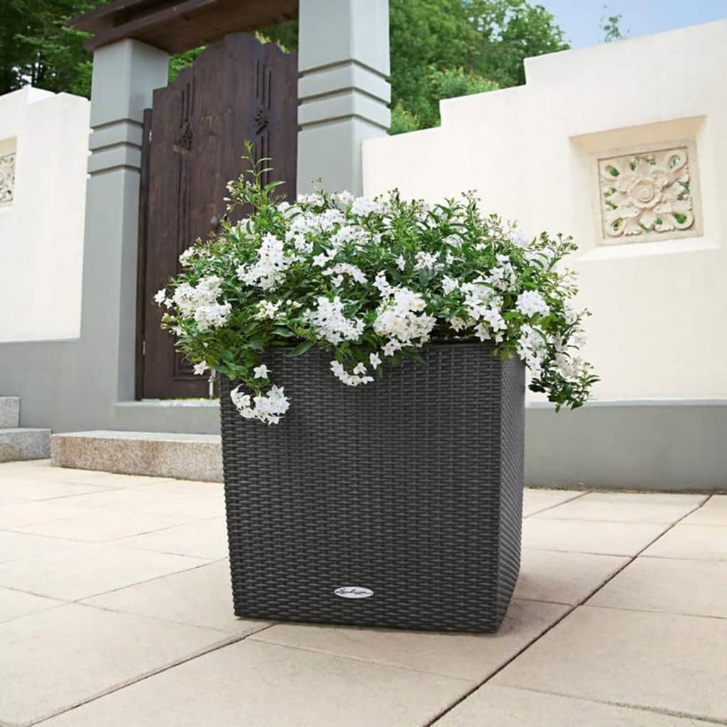 LECHUZA Vaso CUBE Cottage 50 ALL-IN-ONE cor granito