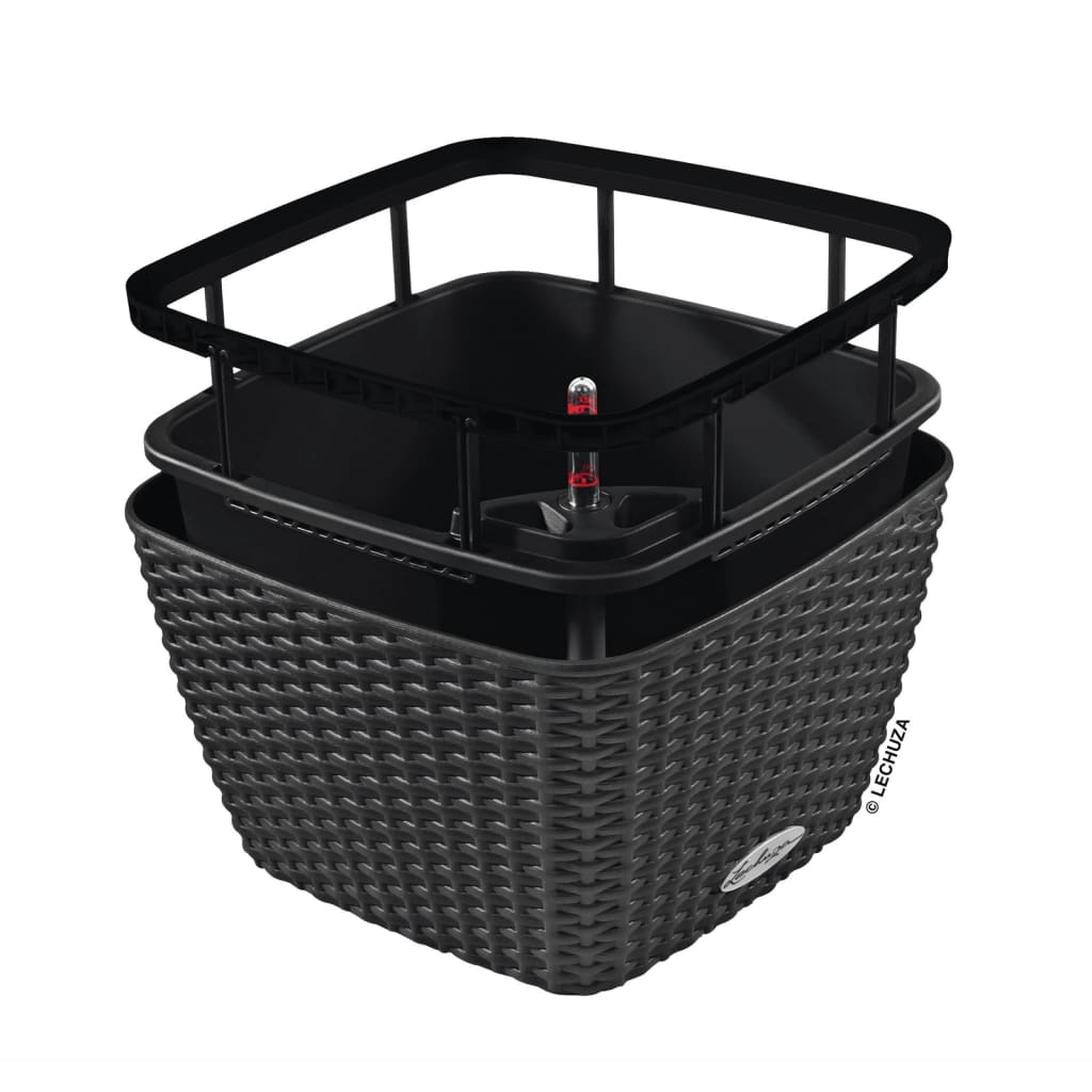 Planter BACINO Cottage ALL-IN-ONE 30x30 Cm Graphite Black LECHUZA 17 width=274