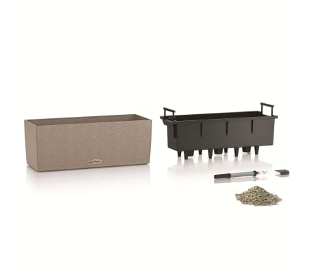 LECHUZA Ζαρντινιέρα Αυτοποτιζόμενη BALCONERA Stone 50 ALL-IN-ONE Μπεζ