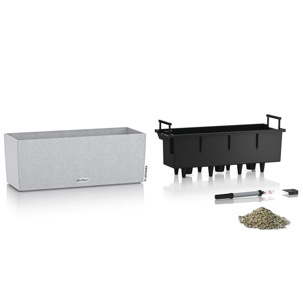 

LECHUZA Plantenbak BALCONERA Stone 50 ALL-IN-ONE kwartswit