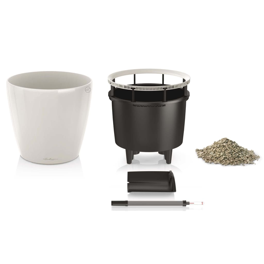 

LECHUZA Plantenbak Classico 28 LS ALL-IN-ONE hoogglans wit 16040