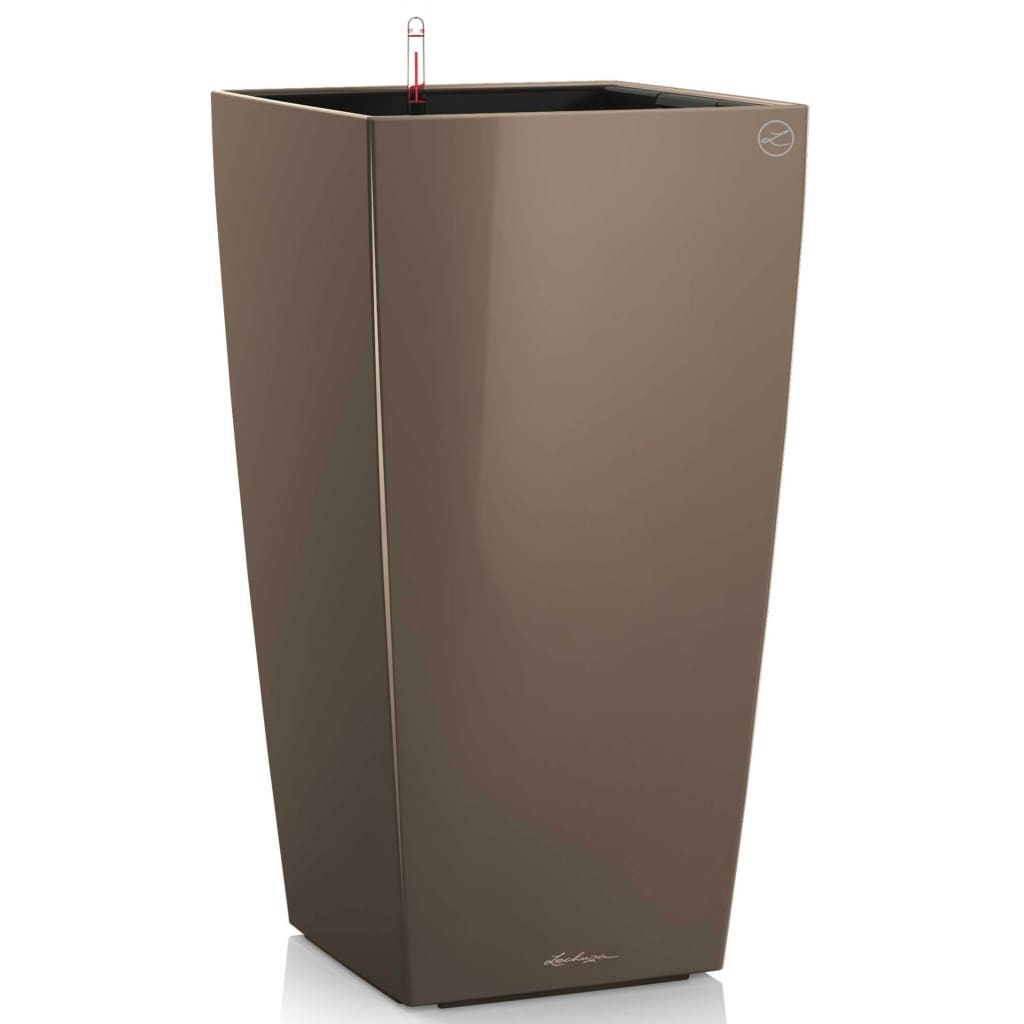 LECHUZA Plantenbak Cubico 50 ALL-IN-ONE hoogglans taupe 18168