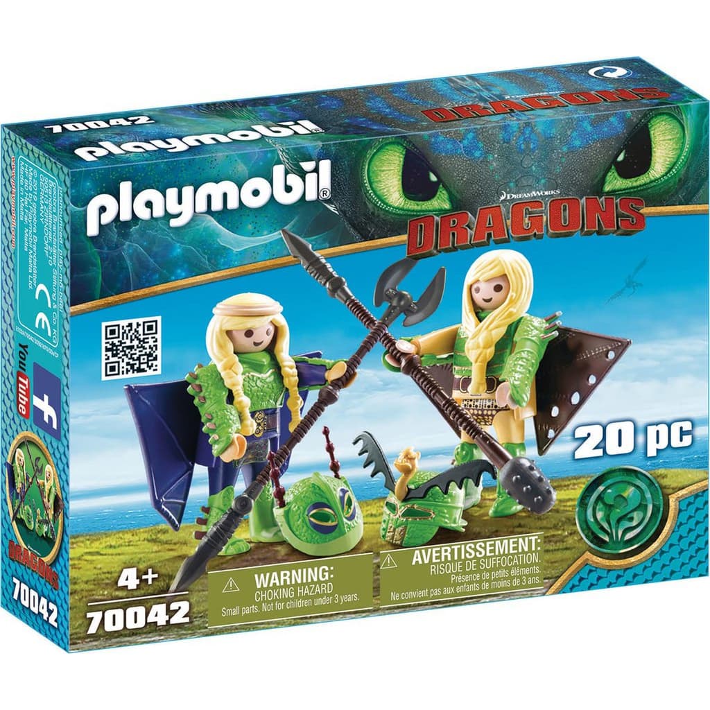 Playmobil 70042 Schorrie en Morrie In Vliegpak