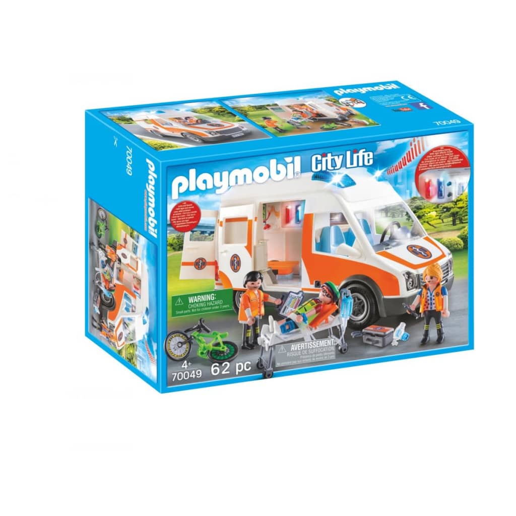 Playmobil 70049 Ambulance En Ambulanciers