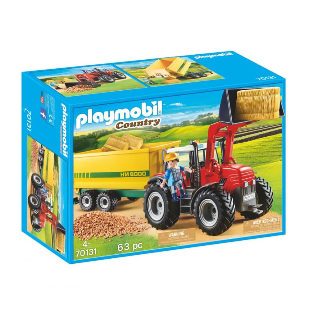 Playmobil 70131 Grote Tractor Met Aanhangwagen (4370131)