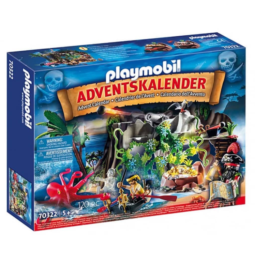 Afbeelding Playmobil Pirates - Adventskalendar Schattenjacht (70322) door Vidaxl.nl