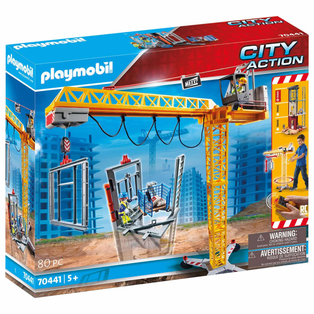 Playmobil City Action - RC bouwkraan met bouwonderdeel (70441)