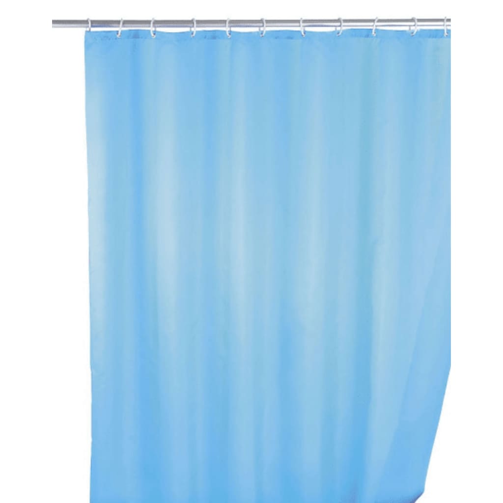 Wenko douchegordijn 180 x 200 cm polyester lichtblauw