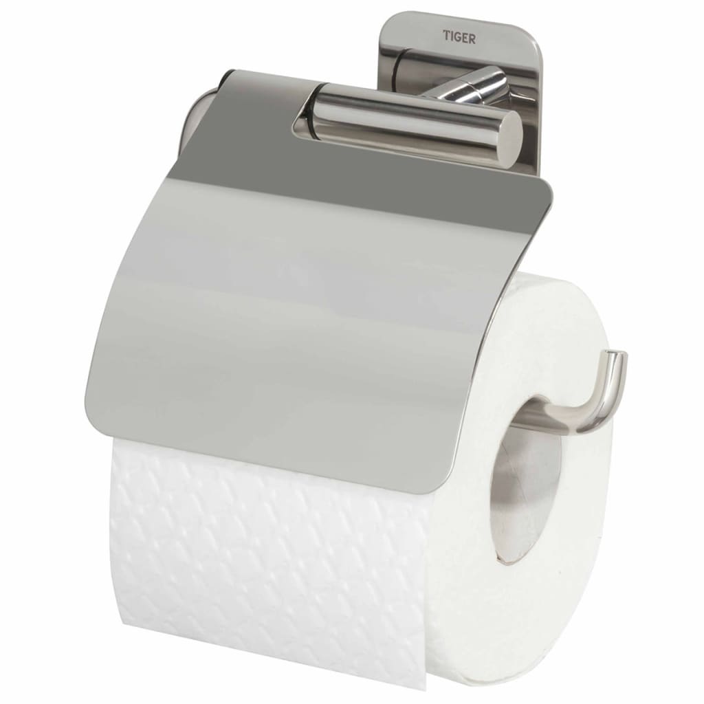 

Tiger Toiletrolhouder met deksel Colar chroom 1314130346