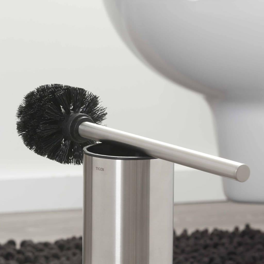 

Tiger Toiletborstel met houder Colar zilver 1314930946