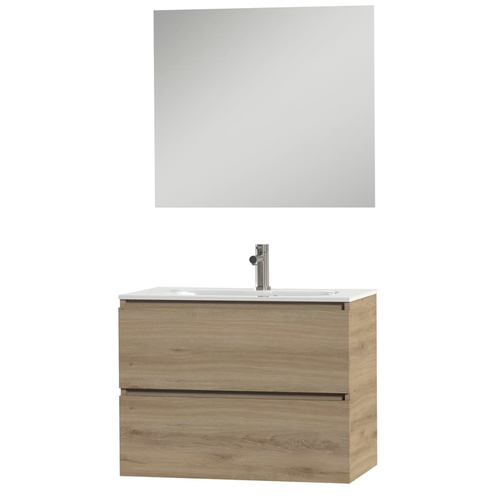 

Tiger Badkamer meubelset Loft 80 cm eikenhout wit 1644323200
