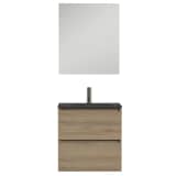 Tiger Badezimmermöbel Loft 60 cm Eiche Schwarz 1644413200