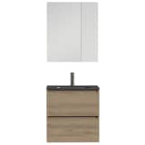 Tiger Badezimmermöbel Loft 60 cm Eiche Schwarz 1644413202