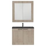 Tiger Badezimmermöbel Frames 80 cm Eiche Schwarz 1646423750