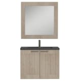 Tiger Badezimmermöbel Frames 80 cm Eiche Schwarz 1646423740